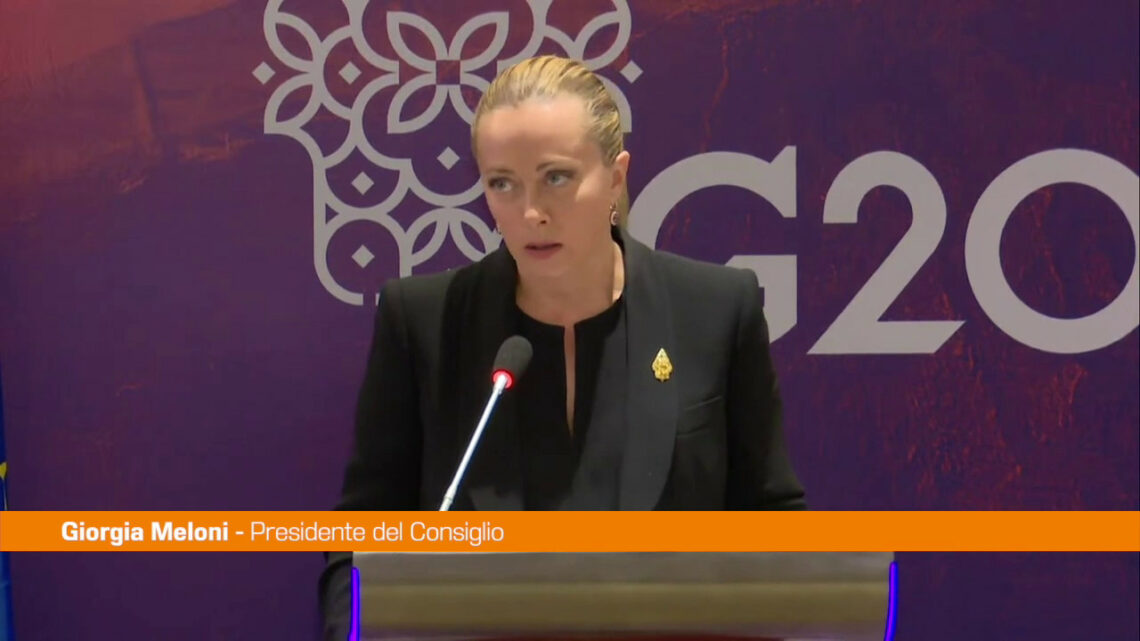 Meloni “Il G20 un successo nonostante la situazione complessa” Meloni “Il G20 un successo nonostante la situazione complessa”
