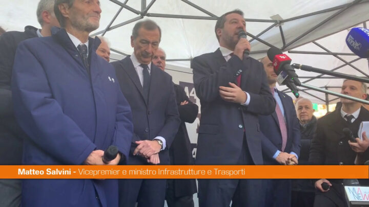 Milano, Salvini “Grazie a chi ha lavorato alla M4”