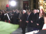 Mattarella ai funerali di Stato di Frattini