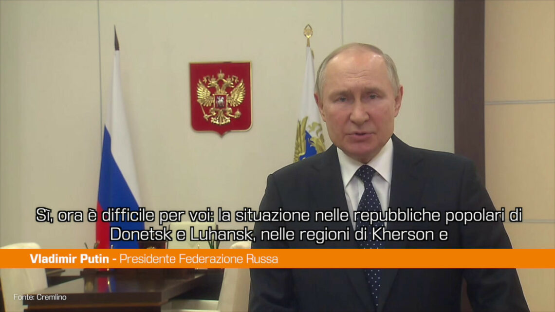Ucraina, Putin “Situazione difficile nei territori annessi” Ucraina, Putin “Situazione difficile nei territori annessi”