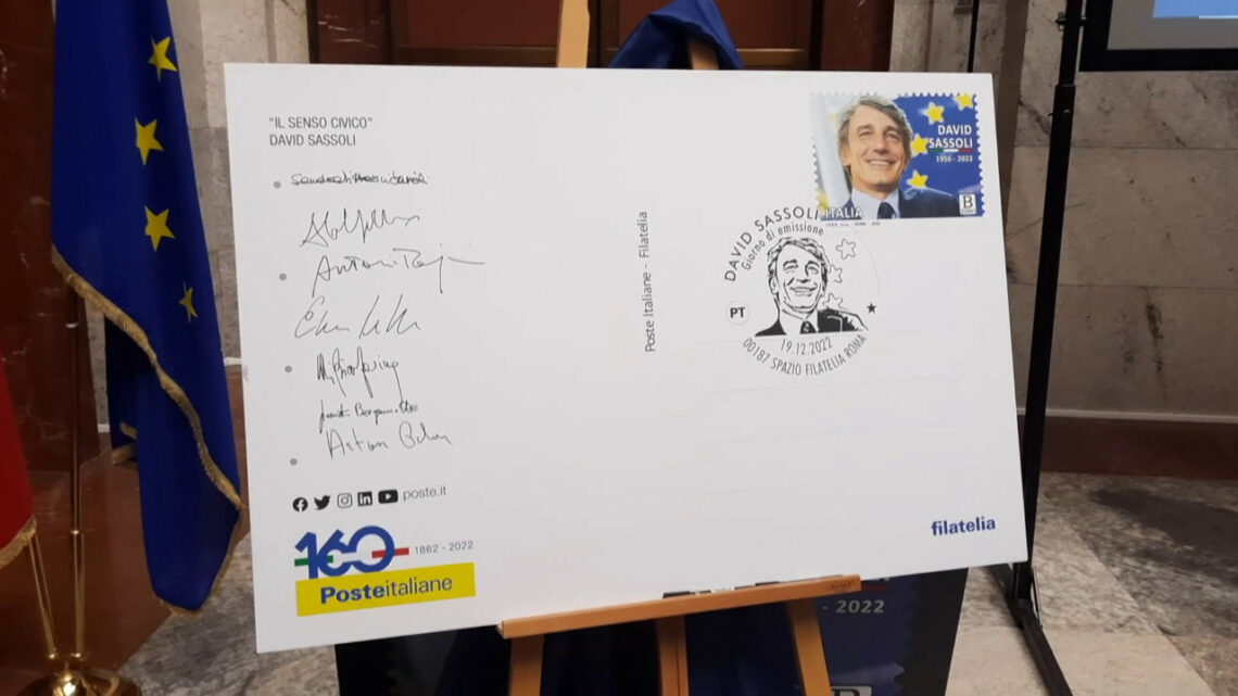 Un francobollo per ricordare David Sassoli Un francobollo per ricordare David Sassoli