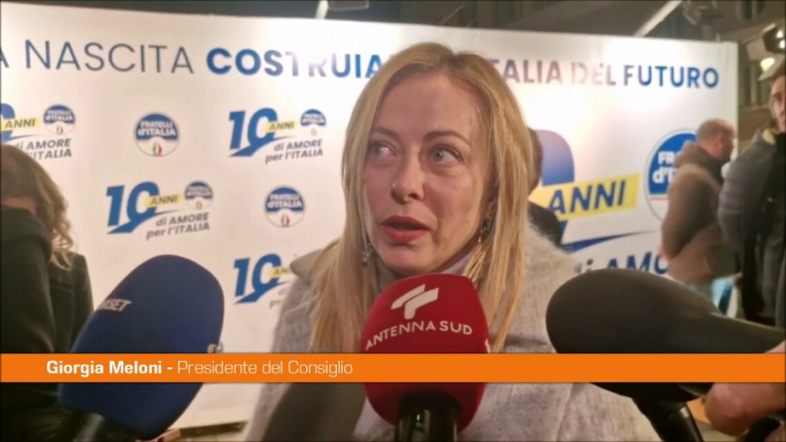 Meloni “10 anni di Fratelli d’Italia scommessa vinta” Meloni “10 anni di Fratelli d’Italia scommessa vinta”