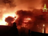 In fiamme un caseificio nel cuneese