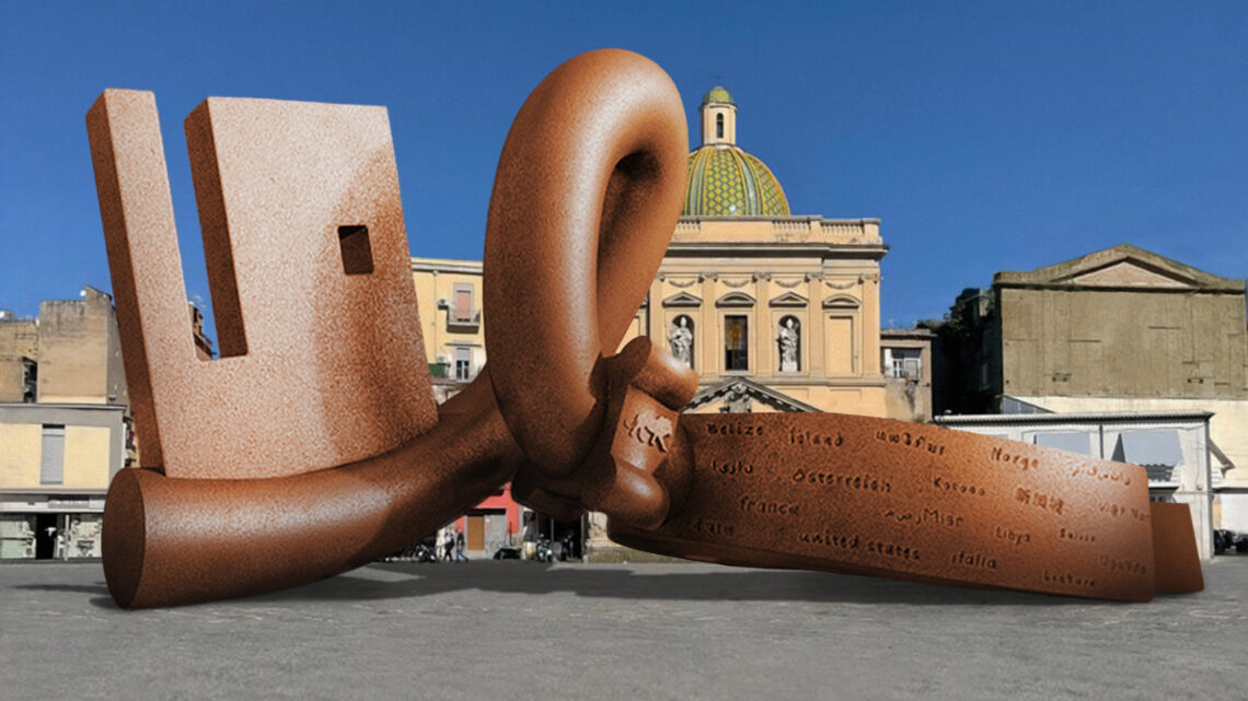Key of Today dell’artista Milot resta in piazza a Napoli per tre mesi Key of Today dell’artista Milot resta in piazza a Napoli per tre mesi