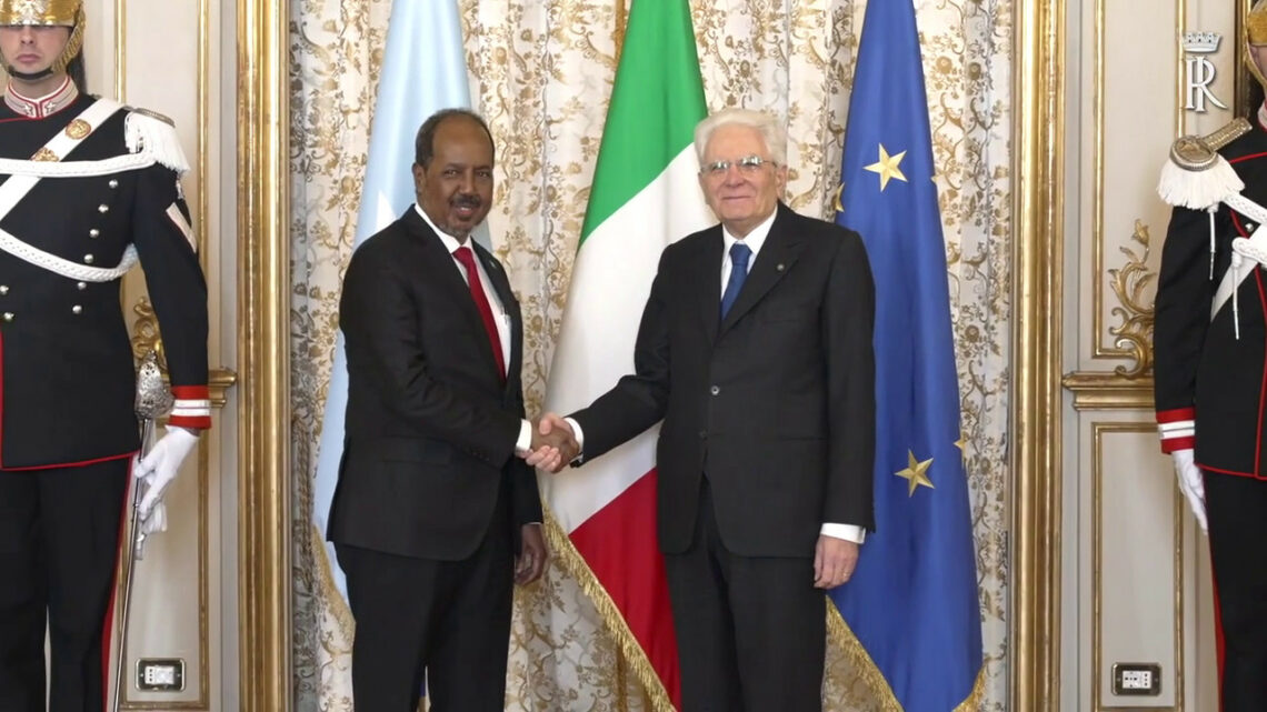 Mattarella incontra il presidente della Somalia Mattarella incontra il presidente della Somalia