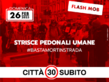 Al via la campagna #città30subito, per dire #bastamortinstrada