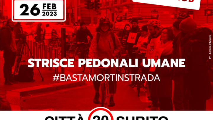 Al via la campagna #città30subito, per dire #bastamortinstrada
