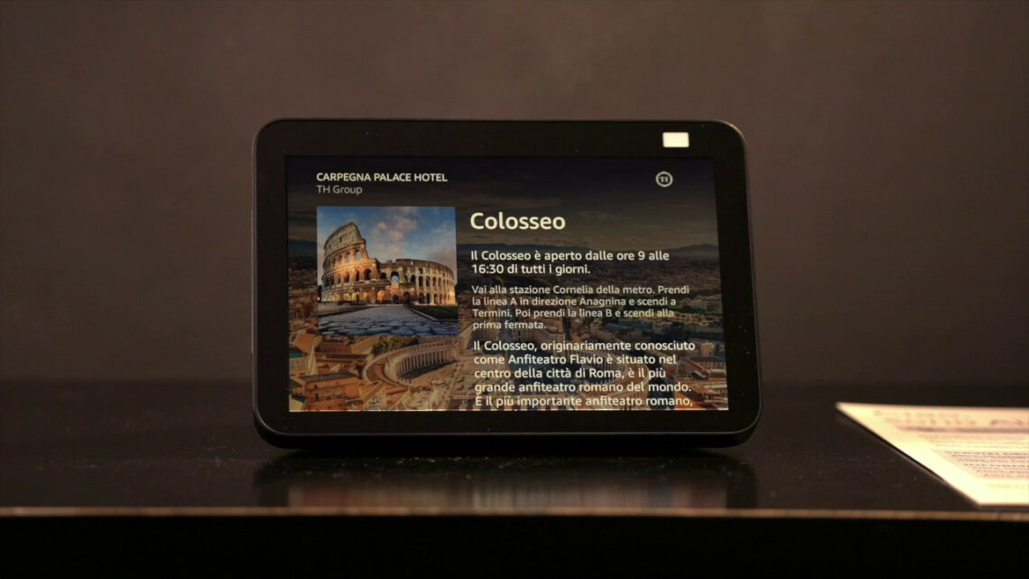 Dalla musica al check out, Alexa arriva negli hotel italiani Dalla musica al check out, Alexa arriva negli hotel italiani