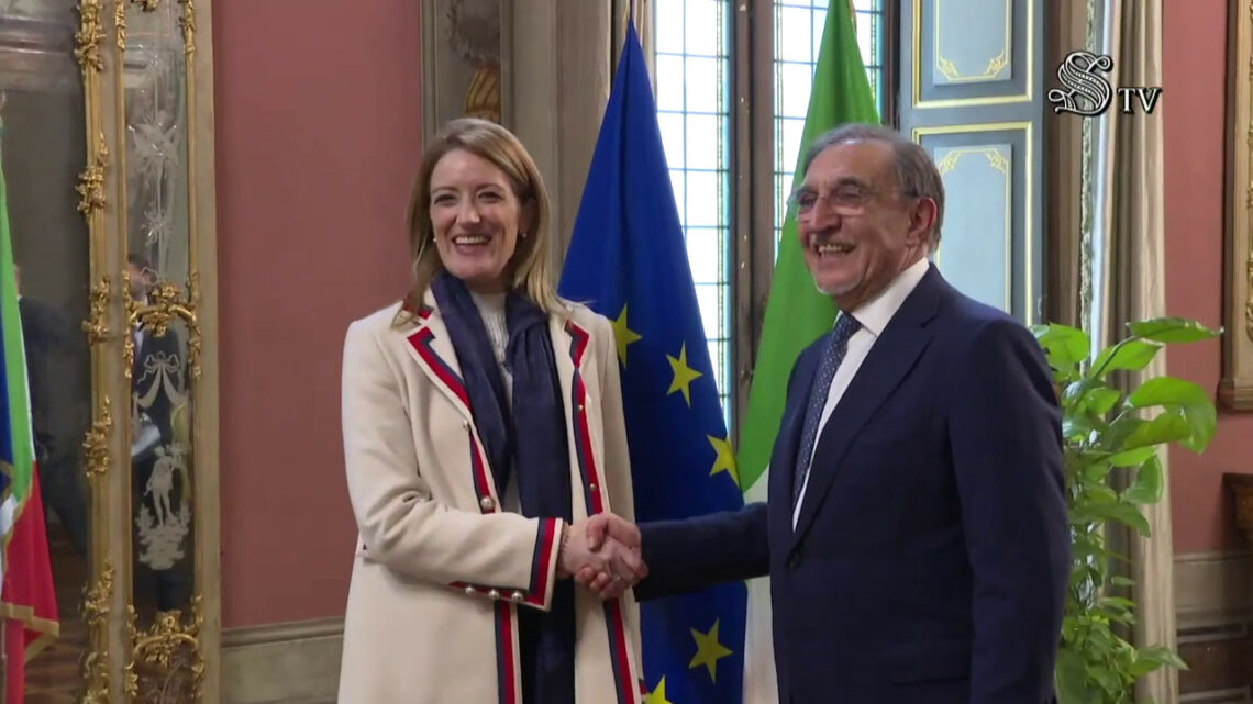 Senato, La Russa riceve presidente del Parlamento Ue Metsola Senato, La Russa riceve presidente del Parlamento Ue Metsola