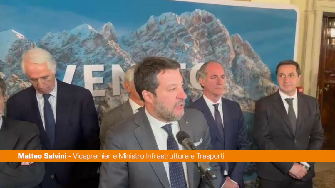 Milano-Cortina, Salvini “Corriamo per realizzare i cantieri” Milano-Cortina, Salvini “Corriamo per realizzare i cantieri”