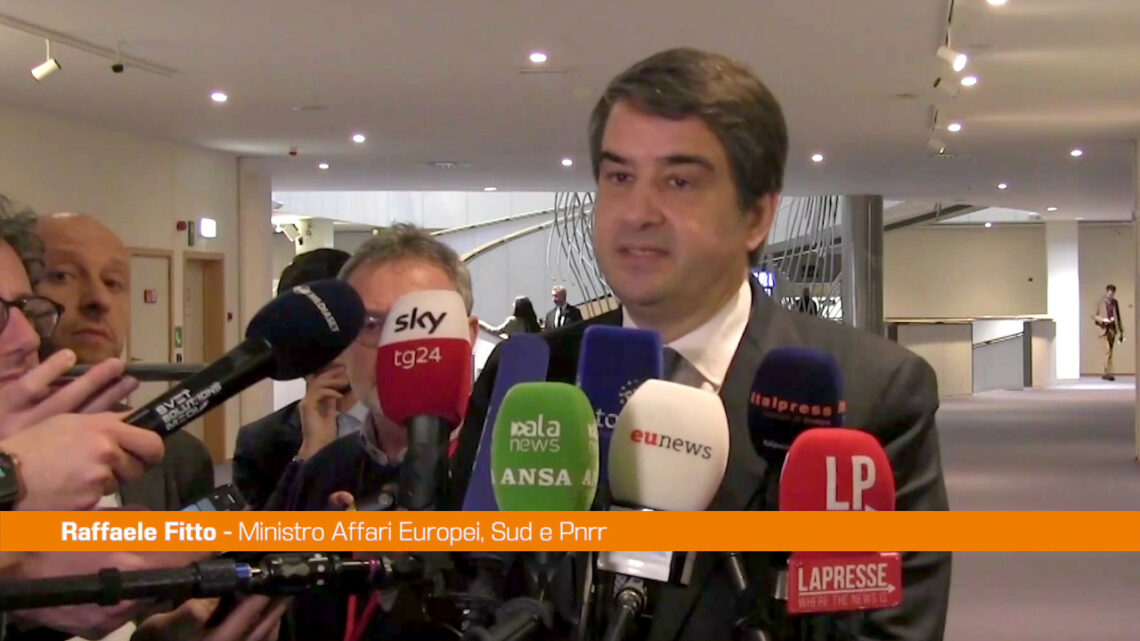 Pnrr, Fitto “Con l’Unione Europea confronto responsabile” Pnrr, Fitto “Con l’Unione Europea confronto responsabile”