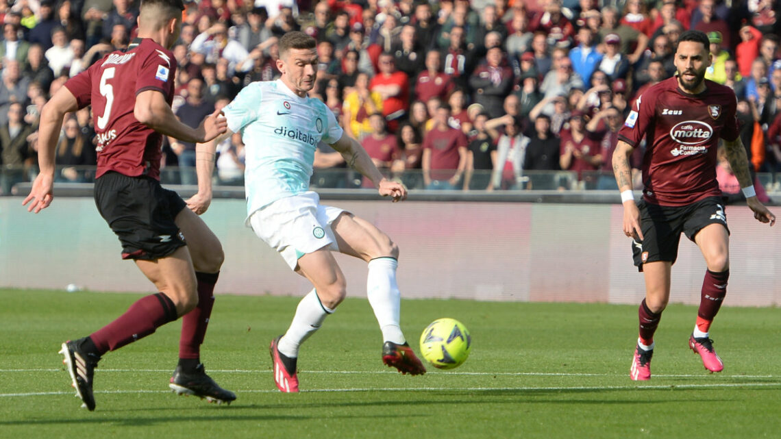 Candreva risponde a Gosens al 90°, Salernitana-Inter 1-1 Candreva risponde a Gosens al 90°, Salernitana-Inter 1-1