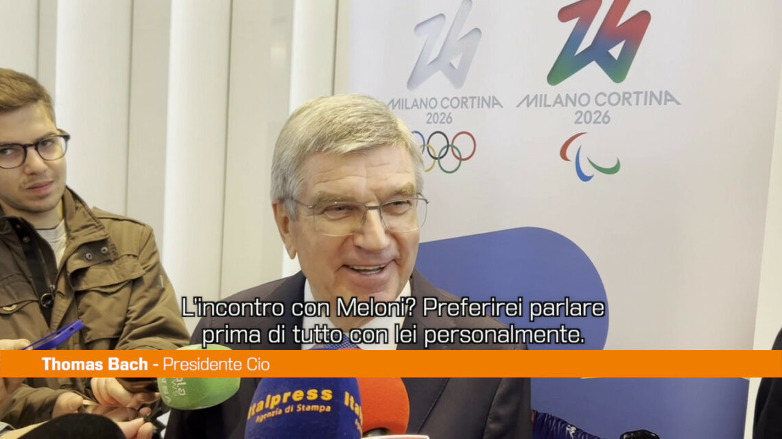 Bach “Meloni forte sostenitrice delle Olimpiadi di Milano-Cortina” Bach “Meloni forte sostenitrice delle Olimpiadi di Milano-Cortina”