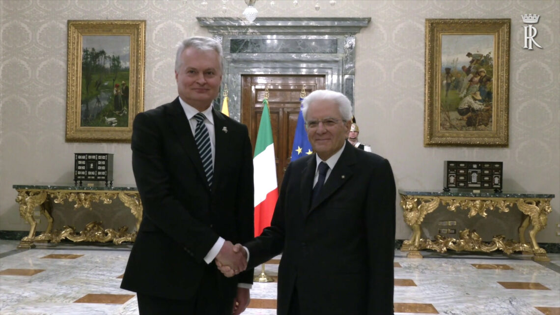 Mattarella riceve il presidente della Lituania Mattarella riceve il presidente della Lituania