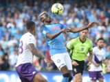 Il Napoli festeggia lo scudetto, battuta 1-0 la Fiorentina