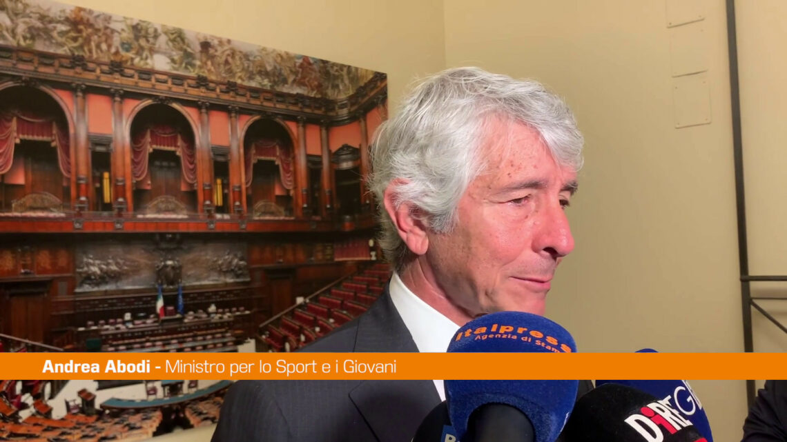 Abodi “Migliorare i nostri 80mila impianti in tutta Italia” Abodi “Migliorare i nostri 80mila impianti in tutta Italia”