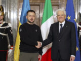 Mattarella riceve Zelensky al Quirinale