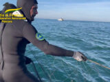 Sequestrati 1.500 metri di reti da pesca sul litorale di Ortona