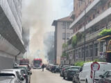 Esplosione in centro a Milano, le immagini