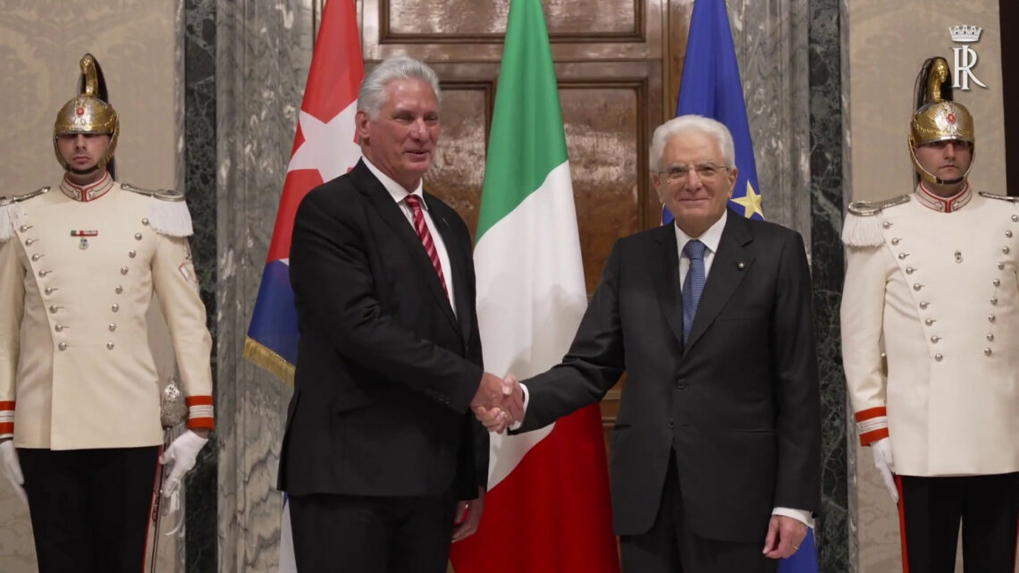 Mattarella riceve il Presidente della Repubblica di Cuba Mattarella riceve il Presidente della Repubblica di Cuba
