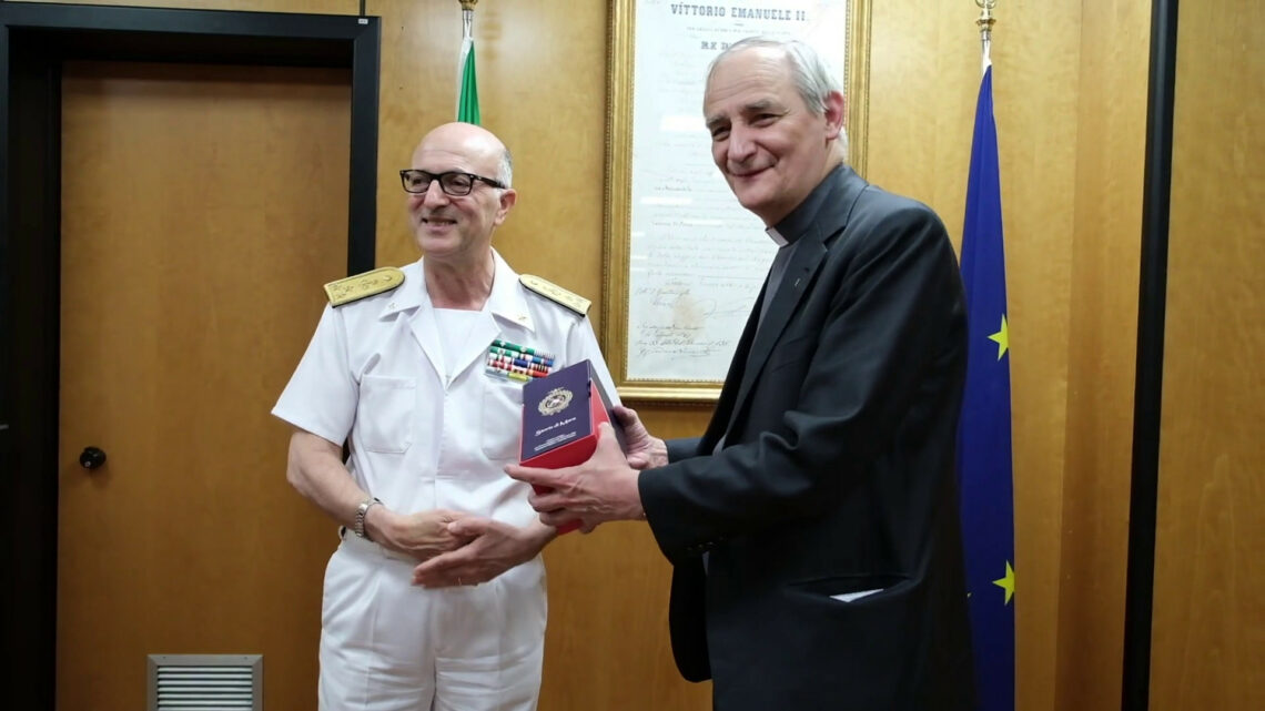 Guardia Costiera, il cardinale Zuppi visita il Comando Generale Guardia Costiera, il cardinale Zuppi visita il Comando Generale