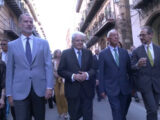 Mattarella, re di Spagna e presidente del Portogallo visitano Palermo