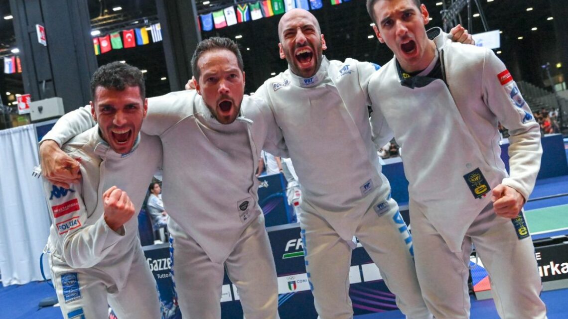Italia oro mondiale nella spada maschile dopo 30 anni Italia oro mondiale nella spada maschile dopo 30 anni