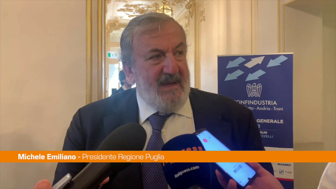 Emiliano “Non interrompere i risultati avuti dall’economia pugliese” Emiliano “Non interrompere i risultati avuti dall’economia pugliese”