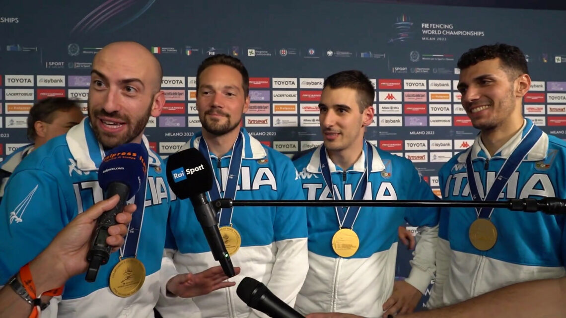 Spadisti azzurri nella storia, vincono l’oro mondiale dopo 30 anni Spadisti azzurri nella storia, vincono l’oro mondiale dopo 30 anni