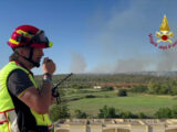 Incendi in Salento, le immagini