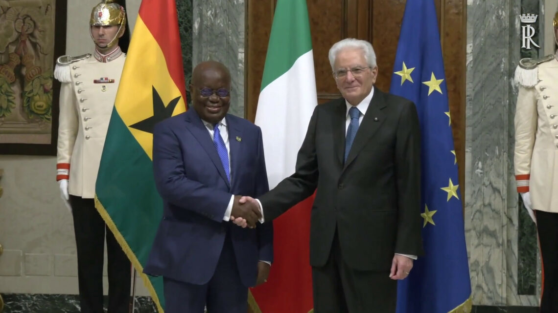 Mattarella riceve il presidente del Ghana Mattarella riceve il presidente del Ghana