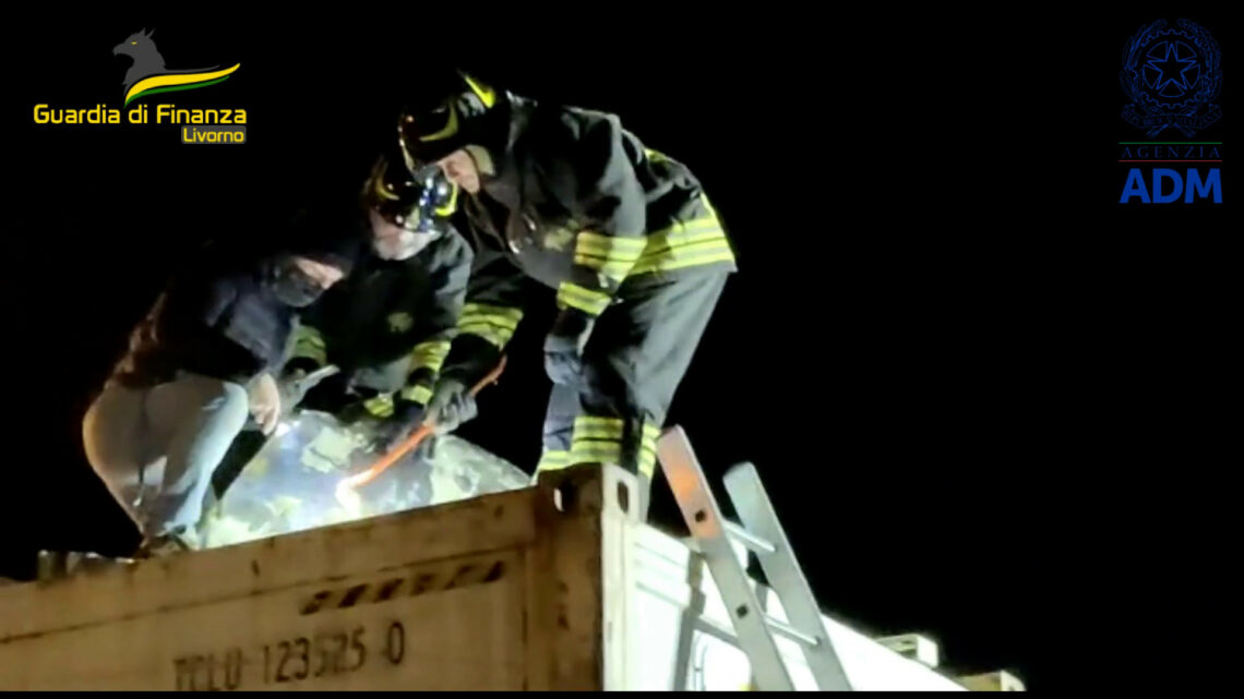 Sequestrati 50 chili di cocaina in un container a Livorno, un arresto Sequestrati 50 chili di cocaina in un container a Livorno, un arresto