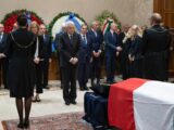 Napolitano, camera ardente in Senato. Omaggio di Mattarella e Meloni