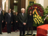 Mattarella ai funerali di Stato di Napolitano