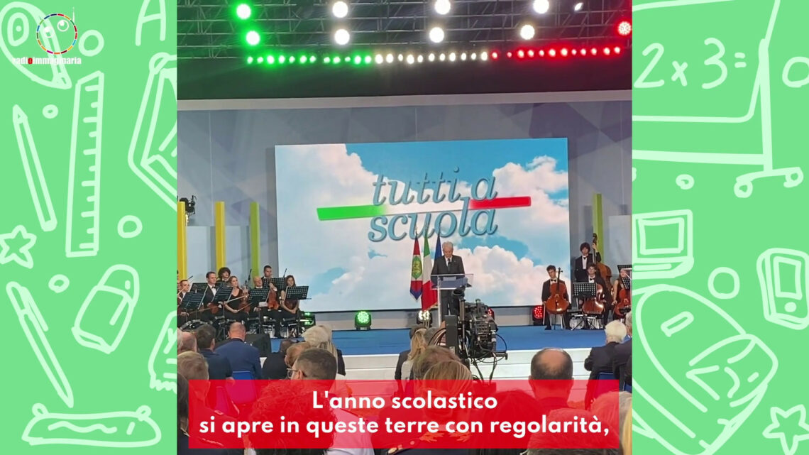 Il presidente Mattarella incontra i ragazzi alluvionati Il presidente Mattarella incontra i ragazzi alluvionati