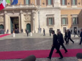 I funerali di Napolitano, l’arrivo di Mattarella alla Camera
