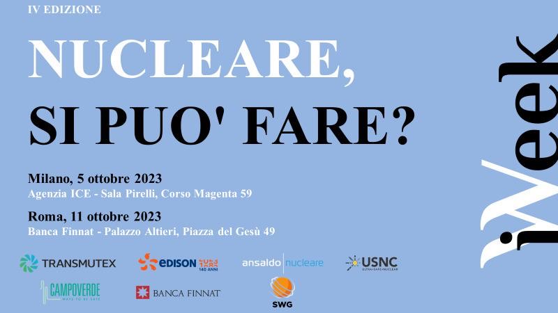 Nucleare di IV Generazione e Piccoli Reattori Modulari: Innovazione Energetica in Primo Piano a iWeek 2023 Nucleare di IV Generazione e Piccoli Reattori Modulari: Innovazione Energetica in Primo Piano a iWeek 2023