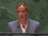 Meloni “L’Onu dichiari guerra globale ai trafficanti di esseri umani” VIDEO