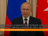 Putin “Accordo sul grano se saranno rimosse le sanzioni sull’export”