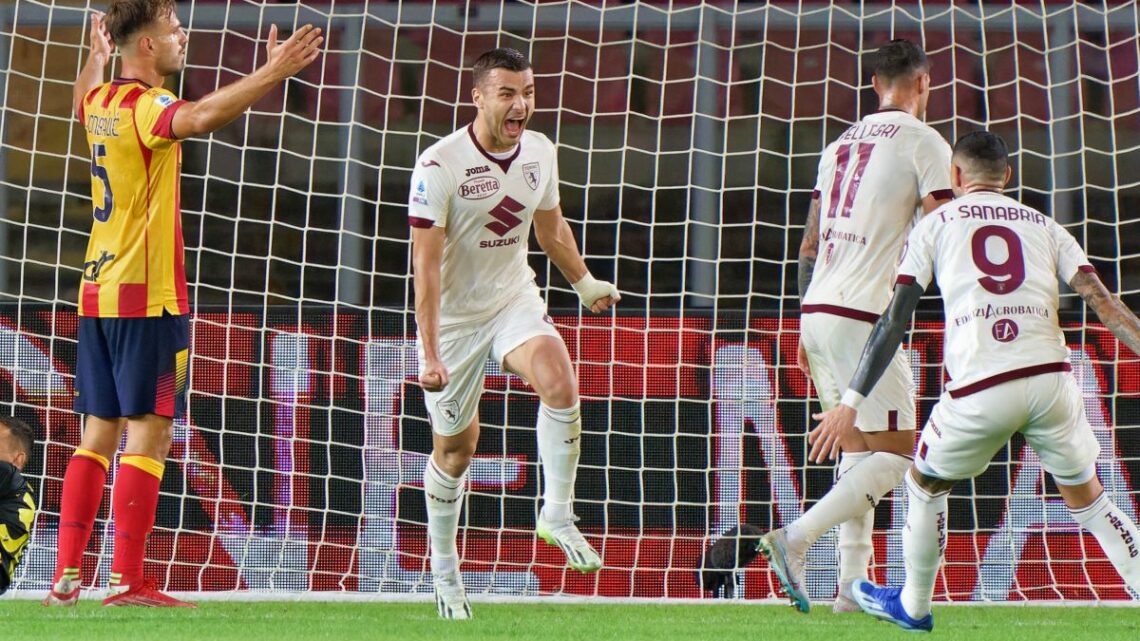 Il Torino espugna Lecce, decisiva la rete di Buongiorno Il Torino espugna Lecce, decisiva la rete di Buongiorno