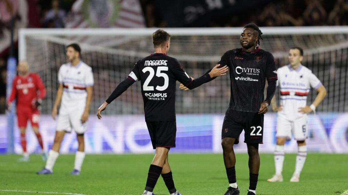 Poker alla Samp, la Salernitana sfiderà la Juve in Coppa Italia Poker alla Samp, la Salernitana sfiderà la Juve in Coppa Italia