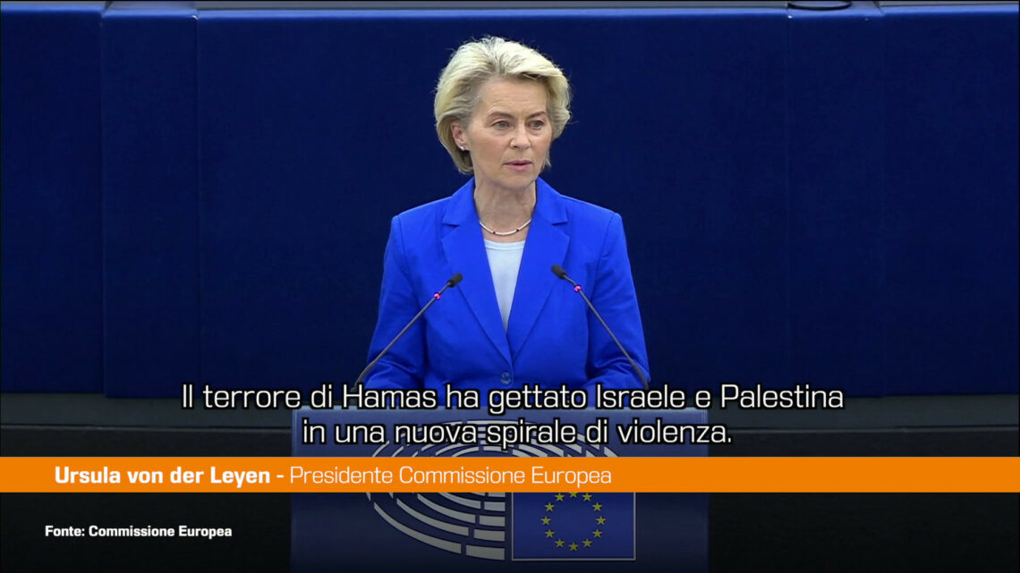 Medio Oriente, Von der Leyen “Hamas innesca nuova spirale violenza” Medio Oriente, Von der Leyen “Hamas innesca nuova spirale violenza”