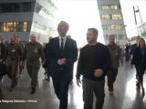 Zelensky al quartier generale della Nato