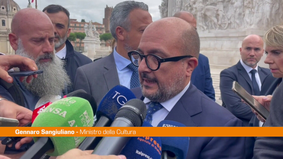 Sangiuliano “Altare della Patria una cattedrale civile e identitaria” Sangiuliano “Altare della Patria una cattedrale civile e identitaria”