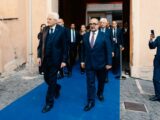 Inaugurato cantiere a Palazzo San Felice, Mattarella ringrazia Sangiuliano