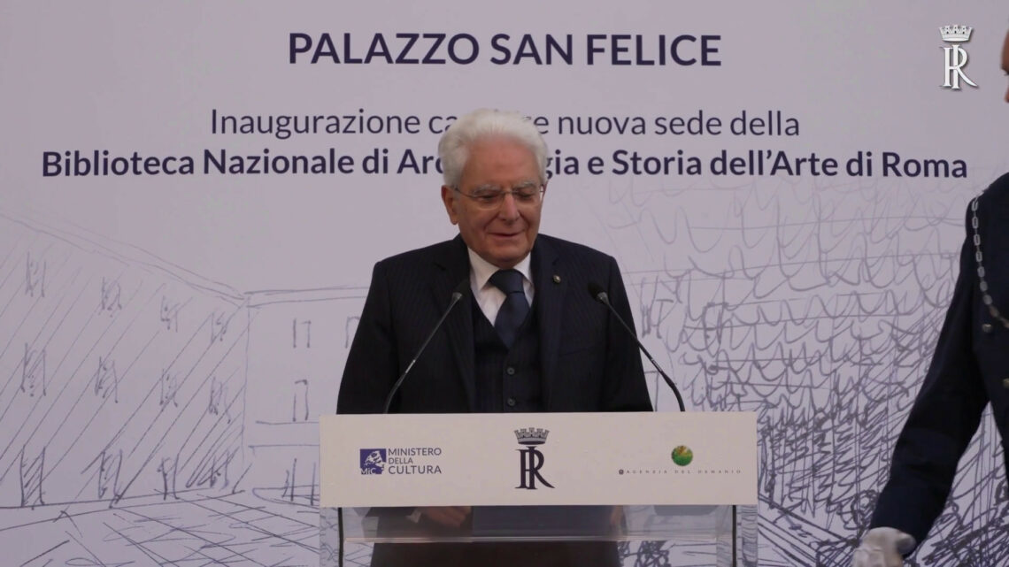 Mattarella “”Palazzo San Felice sarà un nuovo polo culturale” Mattarella “”Palazzo San Felice sarà un nuovo polo culturale”