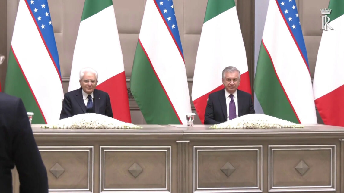 Mattarella firma intese con il presidente dell’Uzbekistan Mattarella firma intese con il presidente dell’Uzbekistan