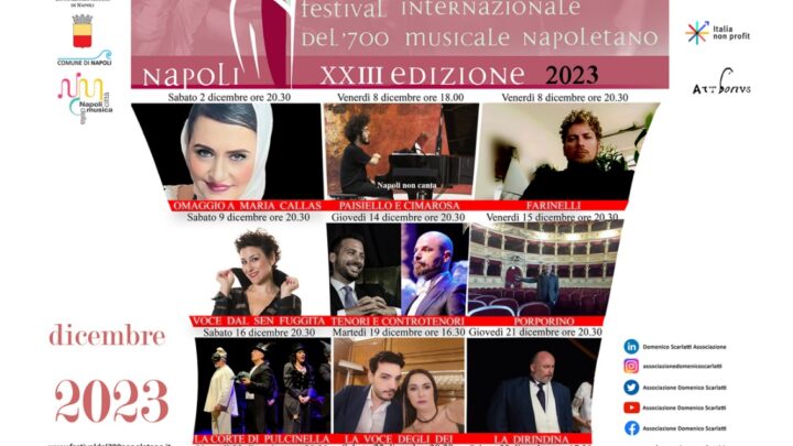 A dicembre la 23esima edizione del Festival Internazionale del ‘700 musicale napoletano