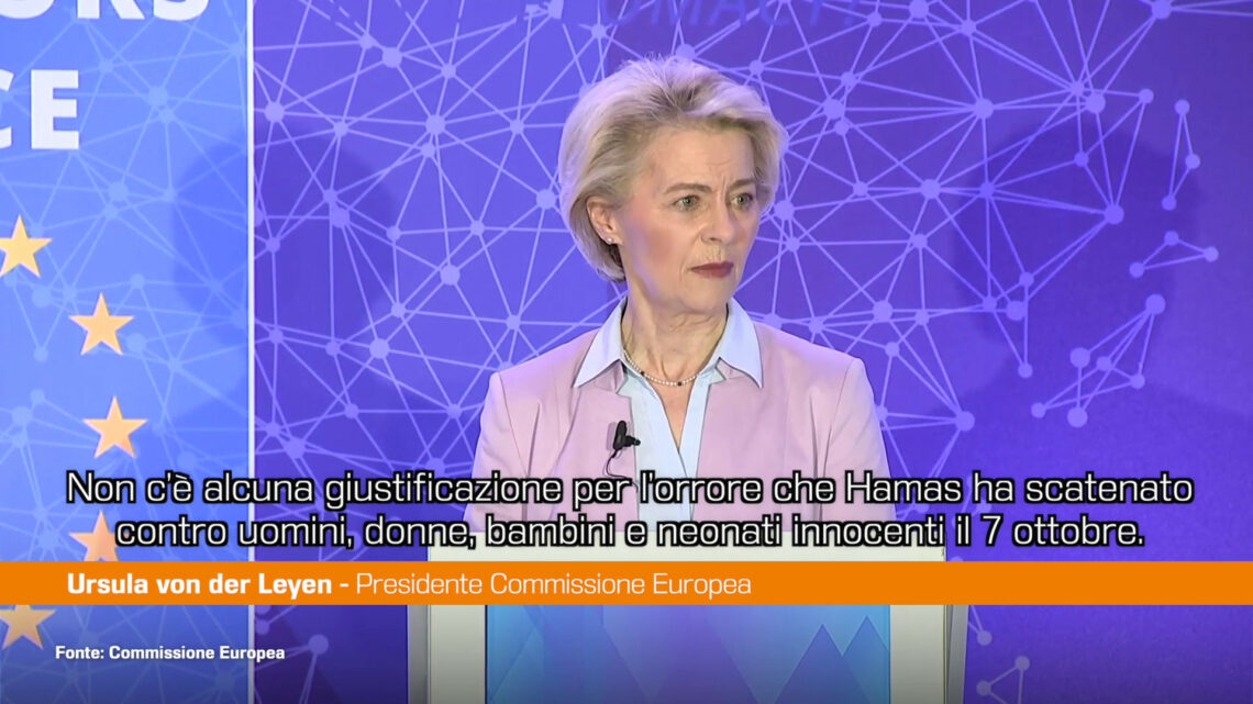 Von der Leyen “Sostenere Israele e proteggere civili a Gaza” Von der Leyen “Sostenere Israele e proteggere civili a Gaza”