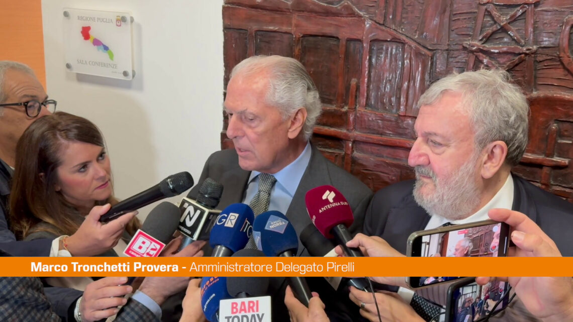 Pirelli, Tronchetti Provera “A Bari risultati eccellenti” Pirelli, Tronchetti Provera “A Bari risultati eccellenti”
